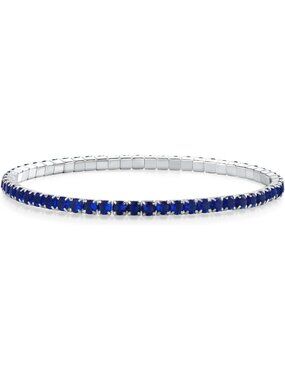 925 Sterling Silver Birthstone Tennis Bracelet for Women - Elegant Gift Idea